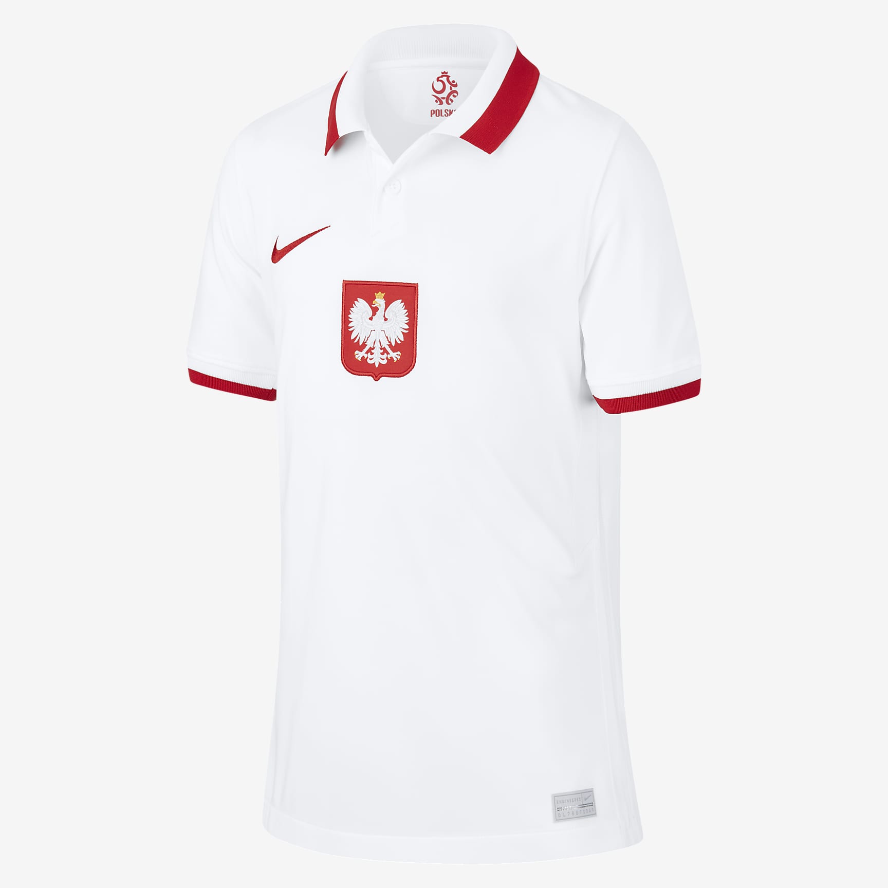 Einzelstück Polska Polen Fussballtrikot EM 2021 Herren L 