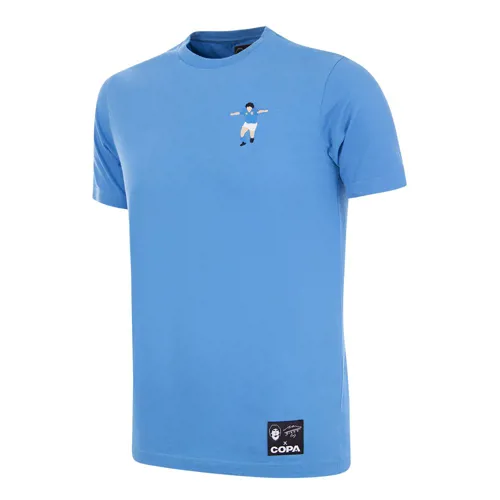 Naepel Maradona Embroidery T-Shirt - Hellblau
