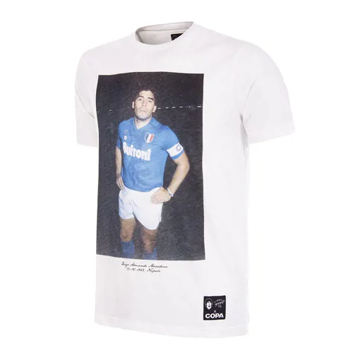 Naepel Maradona Home T-Shirt - Weiss