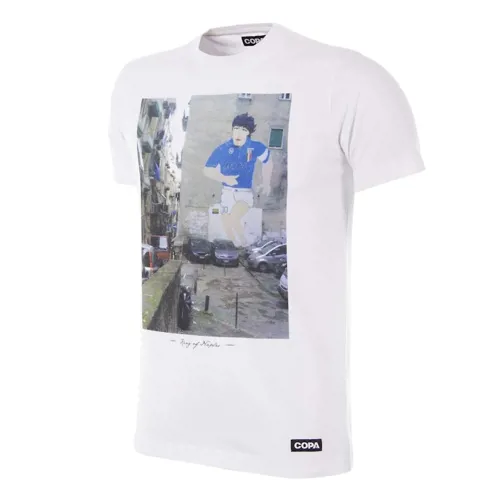 Naepel Maradona King Of Naples T-Shirt - Weiss