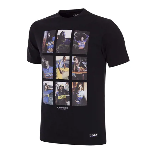 Boca Juniors Bomboneras Collage T-Shirt - Schwarz
