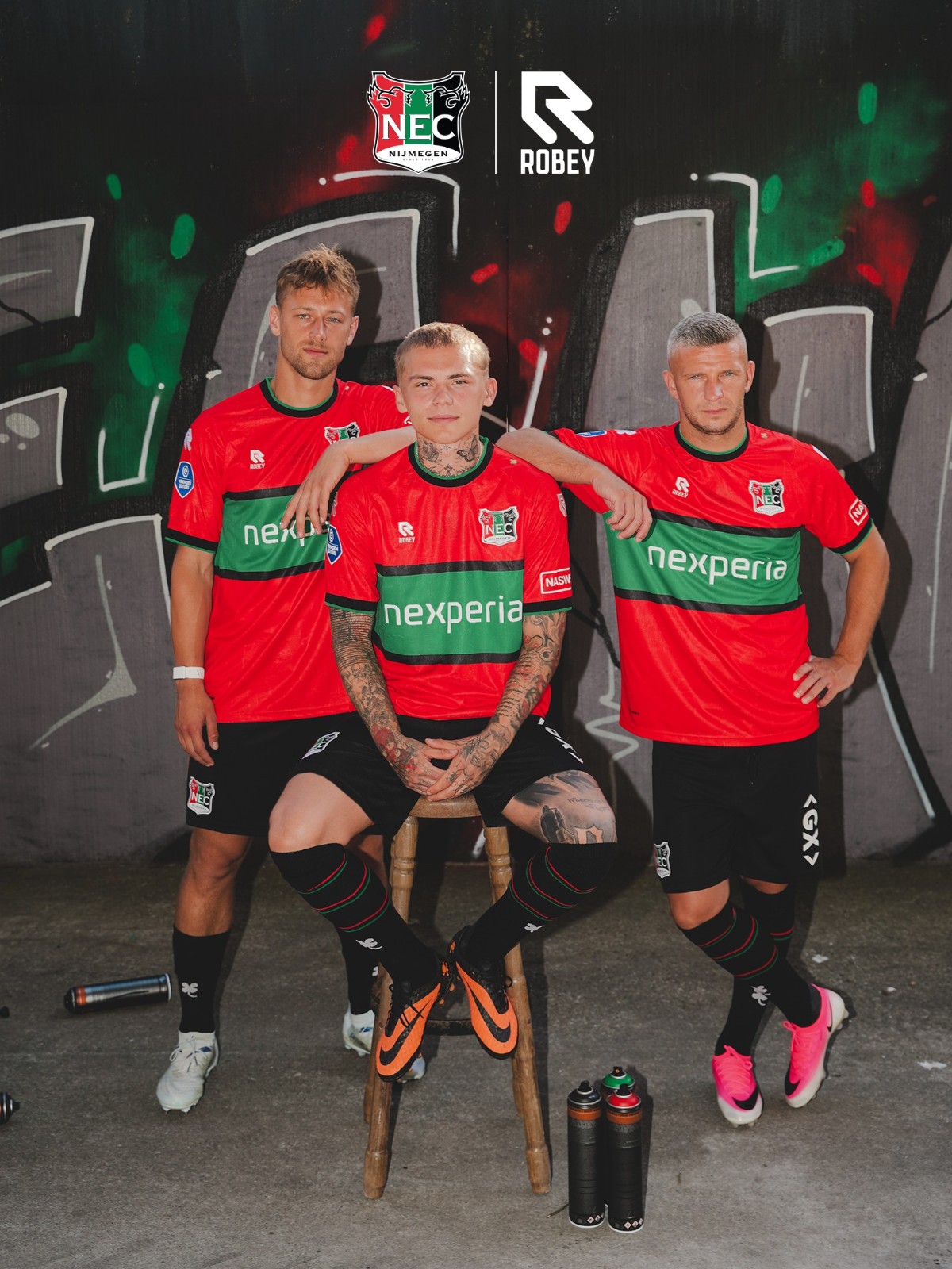 N.E.C. Nijmegen Heimtrikot 2026-2027 von Robey