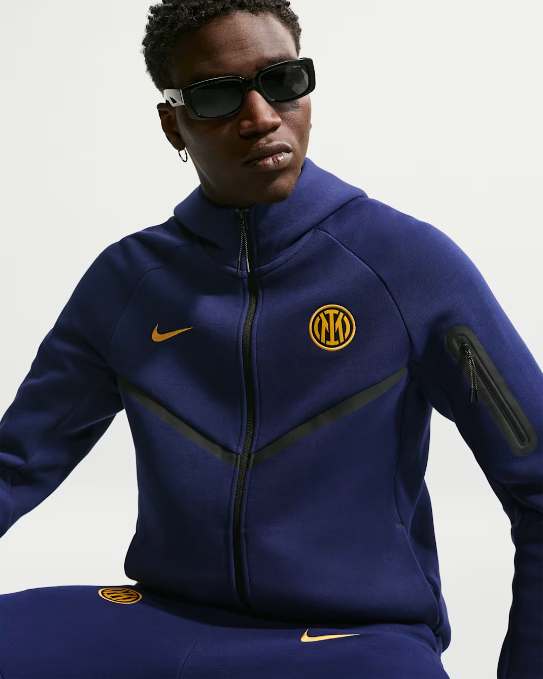Inter Mailand Tech Fleece Jack 2026-2027 - Dunkelblau