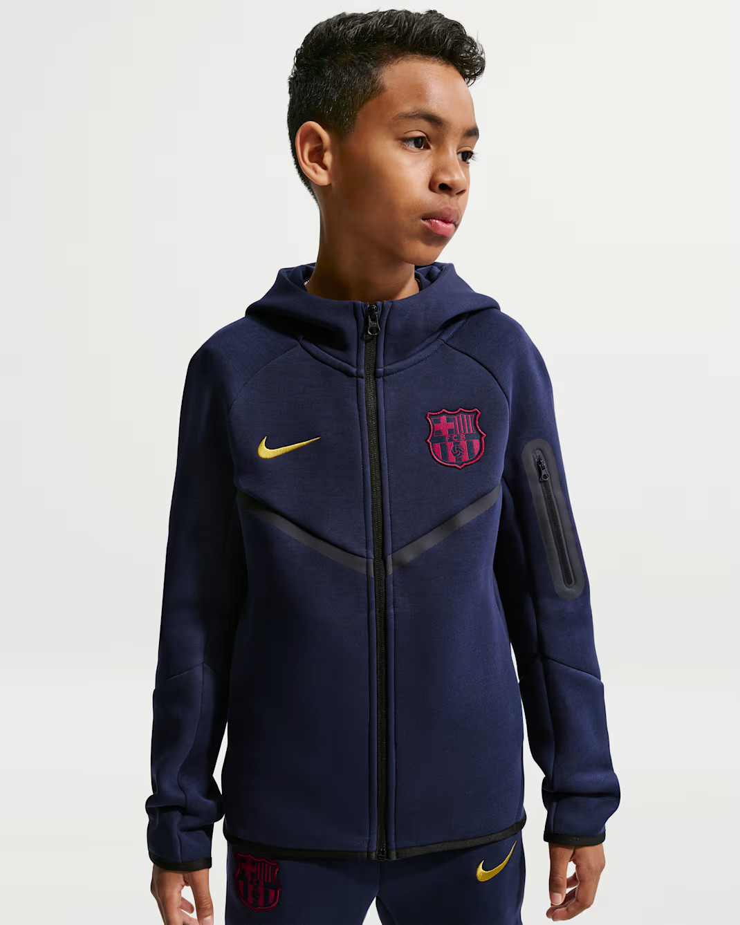 FC Barcelona Tech Fleece Windrunner 2026-2027 - Dunkelblau