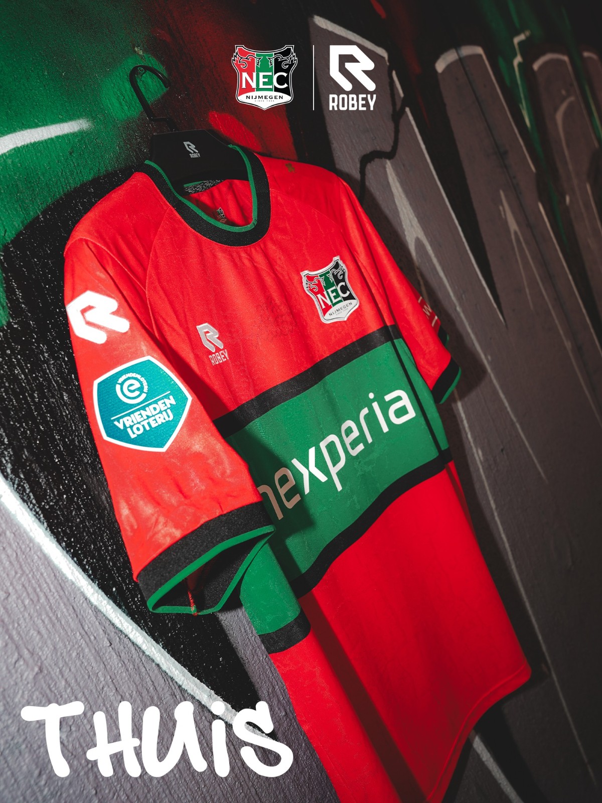 N.E.C. Nijmegen Heimtrikot 2026-2027 von Robey