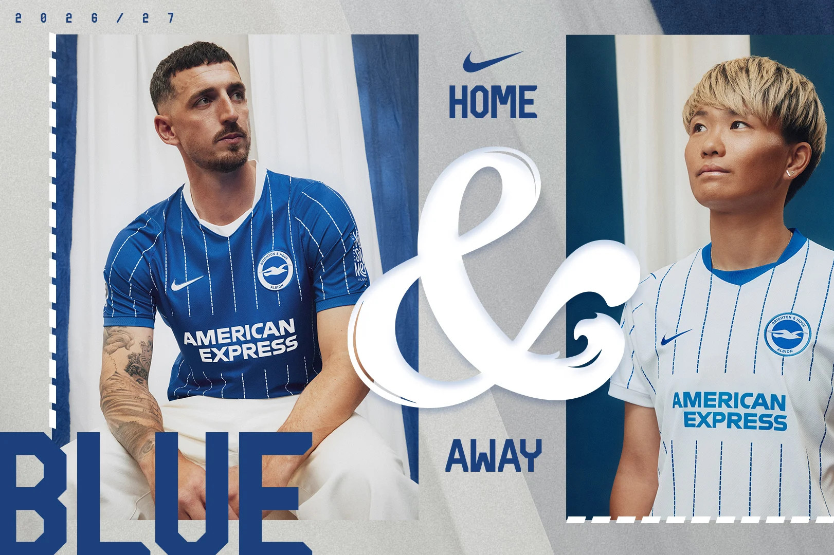 Brighton & Hove Albion Trikots 2026-2027 inspiriert von den Trikots von 1983
